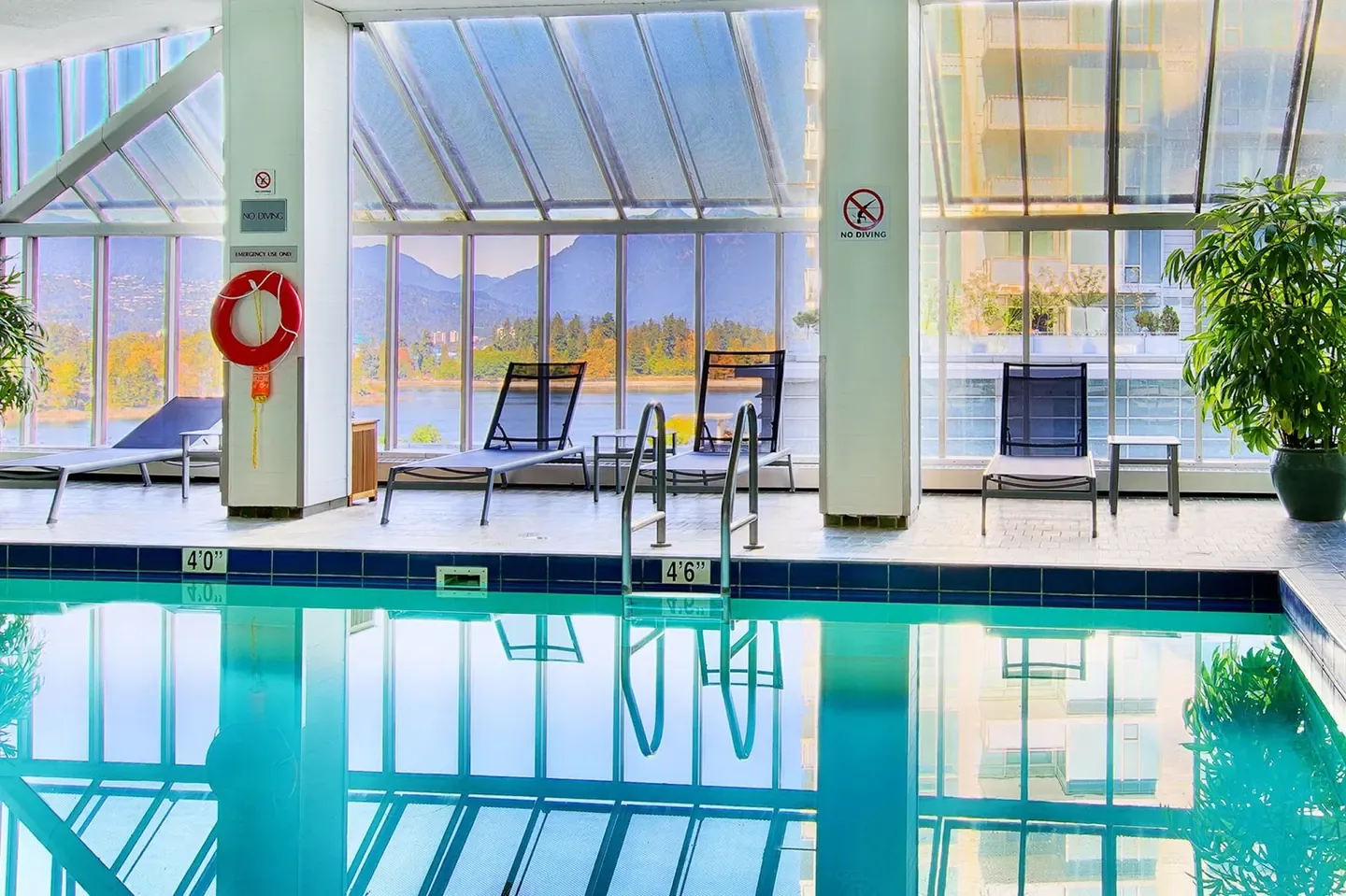 Interior detail at a Vancouver hospitality property